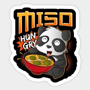 Miso Hungry Kawaii Panda Cute Anime Noodles Ramen Sticker